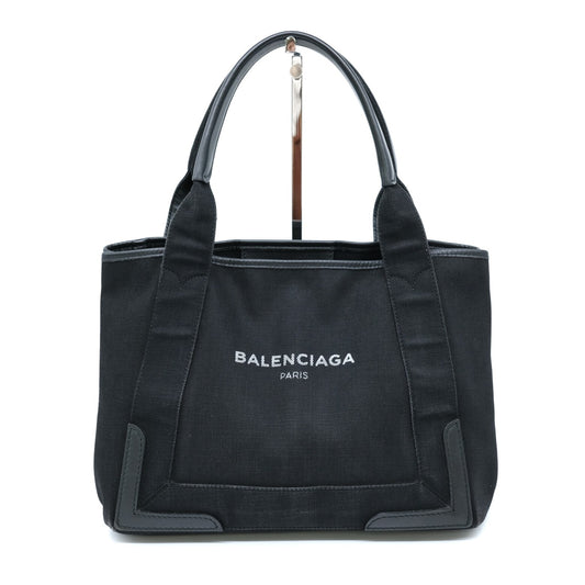 Balenciaga Denim Leather Cabas Tote Bag