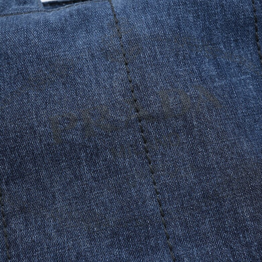 Prada Denim Canvas Canapa Tote Bag