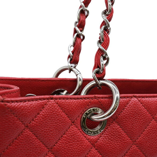 Chanel Caviar Skin Chain Shoulder Tote