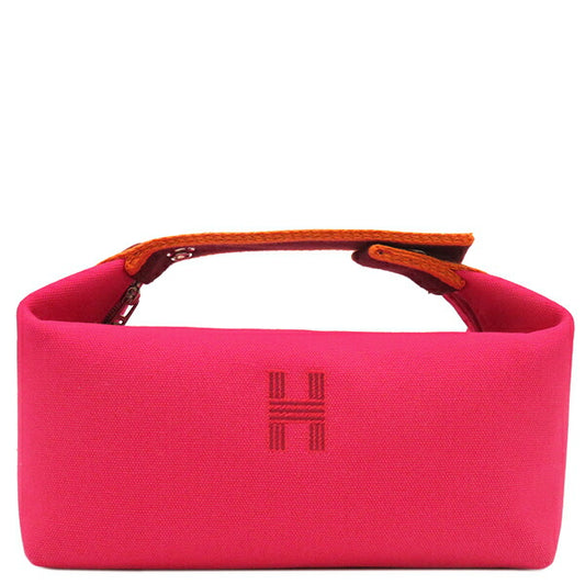 Hermes Toile Ash Pouch Black PM