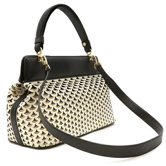 Bvlgari Isabella Rossellini 2WAY Bag Ivory/Black