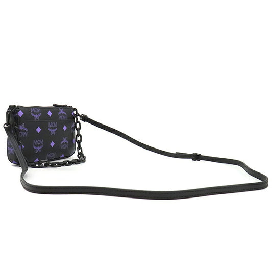 MCM Leather Shoulder Bag Black