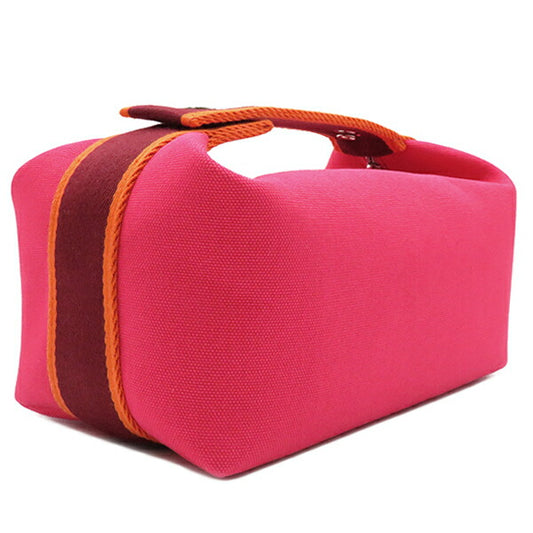 Hermes Toile Ash Pouch Black PM