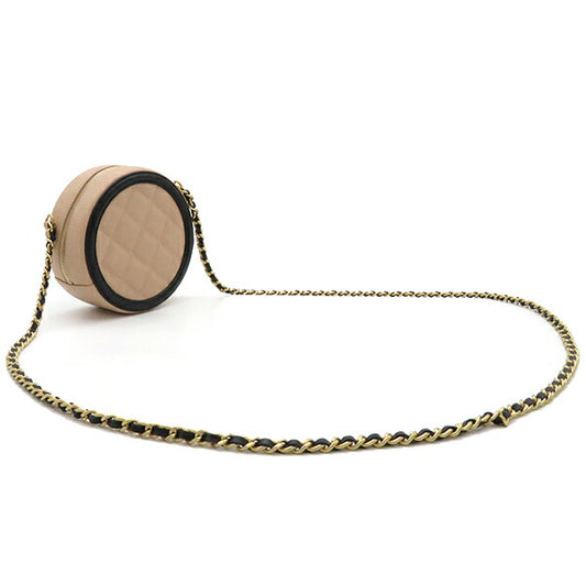 Chanel Caviar Skin Shoulder Bag CC Filigree Chain Bag