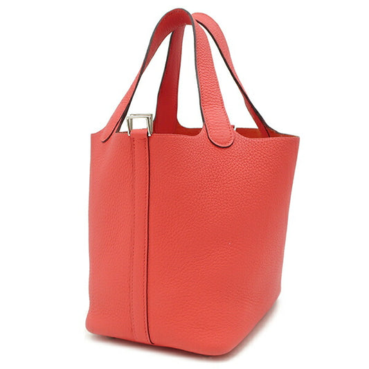 Hermes Picotin Lock PM Handbag Rose Texas