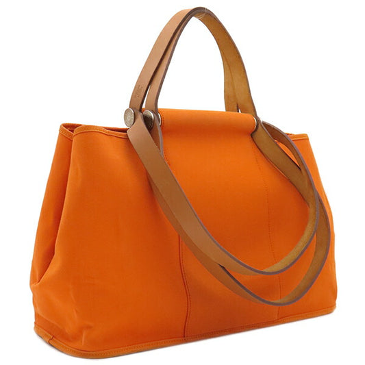 Hermes 2WAY Cabac Elan Orange Leather Bag