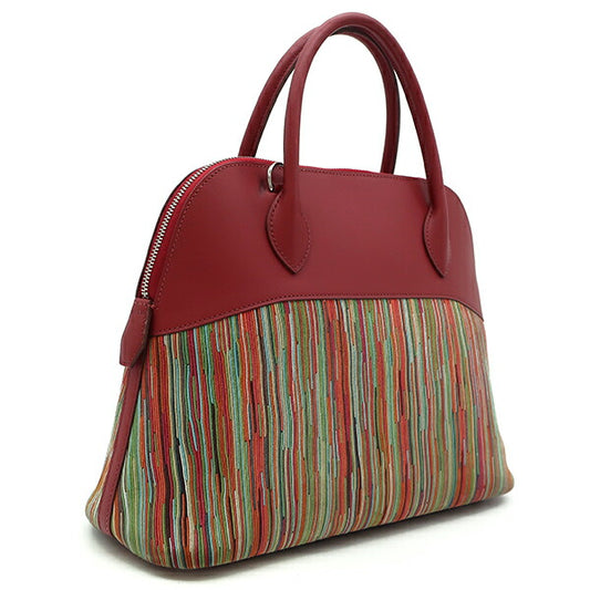 Hermes Bolide 31 Box Calf 2-Way Bag Red