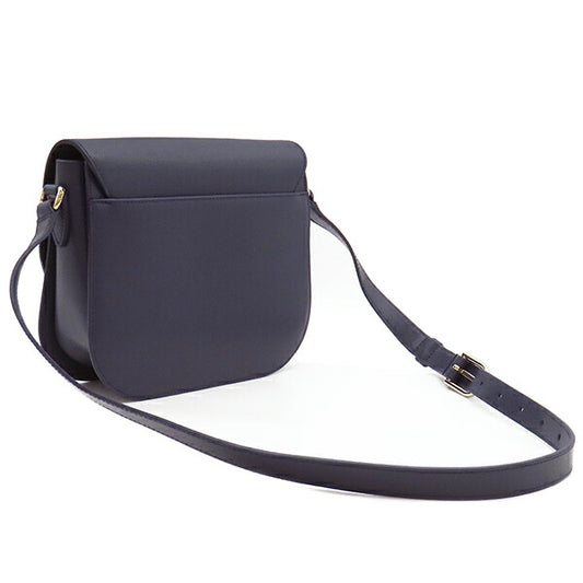 Furla 1927 Small Leather Shoulder Bag Navy