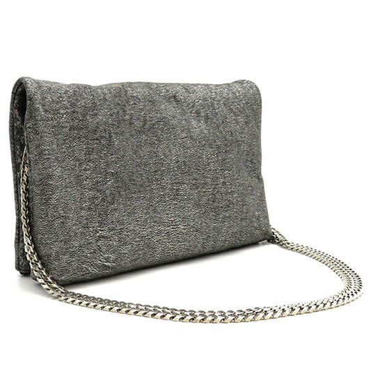 Jimmy Choo Quilted Leather Shoulder Bag Silver