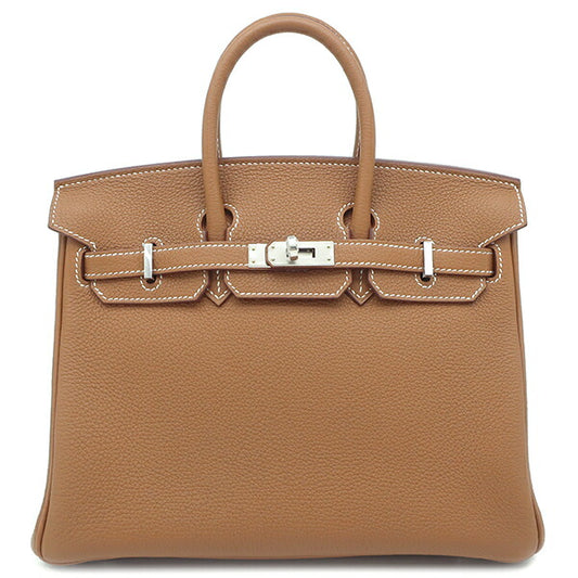Hermes Birkin 25 Togo Handbag Gold