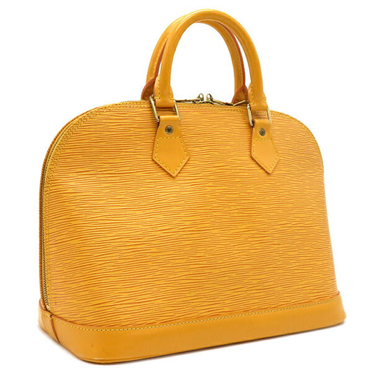 Louis Vuitton Alma PM Epi Leather Handbag Yellow