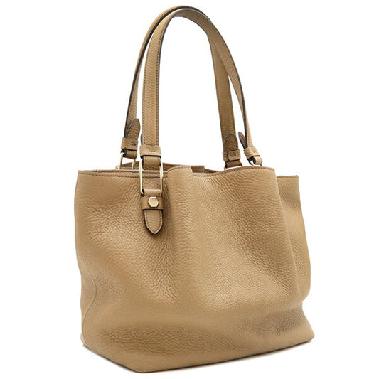 Tod's Leather Tote Flower Bag Beige