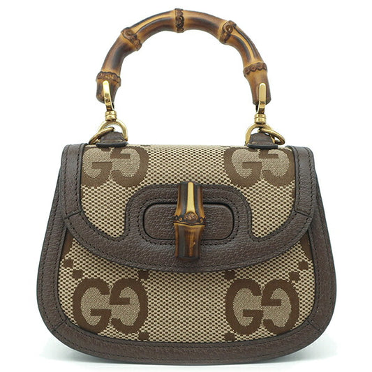 Gucci Bamboo 1947 Mini 2WAY Bag Leather