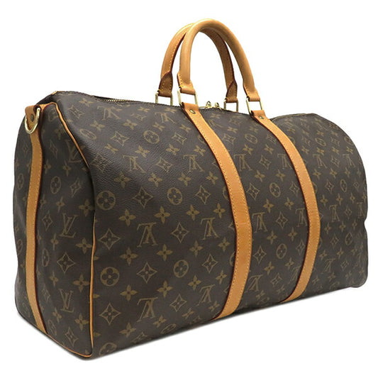 Louis Vuitton Monogram Canvas Boston Bag Keepall Bandouliere 50