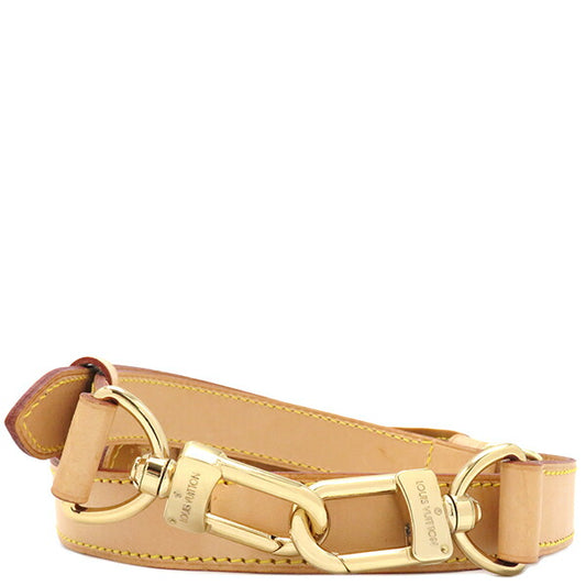 Louis Vuitton Leather Shoulder Strap Brown