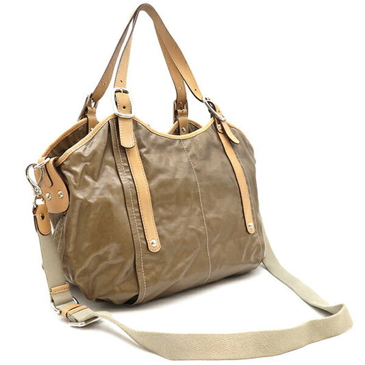 Tod's Coated Canvas Leather 2WAY Bag