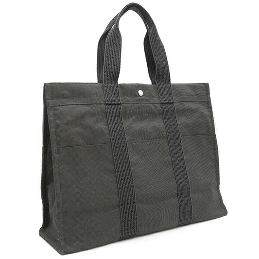 Hermes Canvas Tote Bag GM Gray