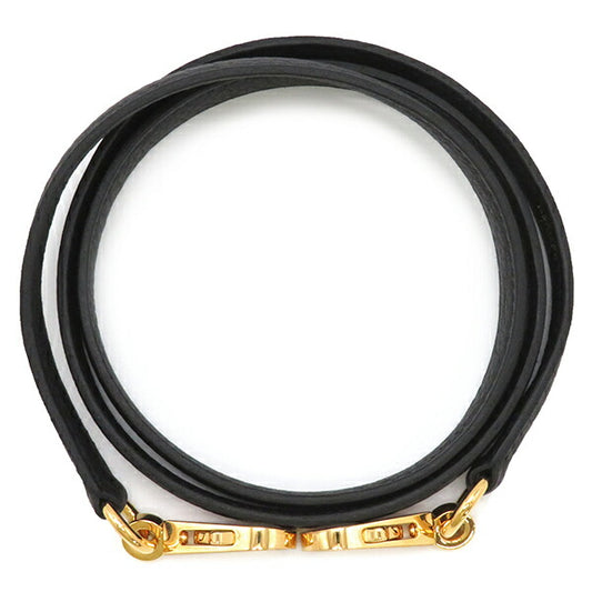 Hermes Togo Shoulder Strap Black Gold Hardware