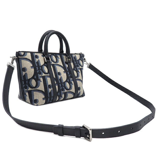 Dior Canvas Leather 2WAY Weekender Bag