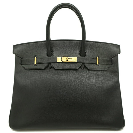 Hermes Birkin 35 Ardennes Handbag Black
