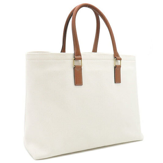 Celine Canvas Leather Tote Horizontal Cabas