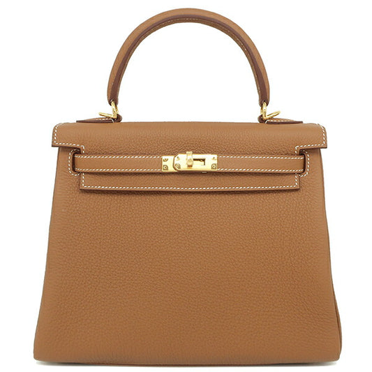 Hermes Kelly 25 Togo 2WAY Bag Gold