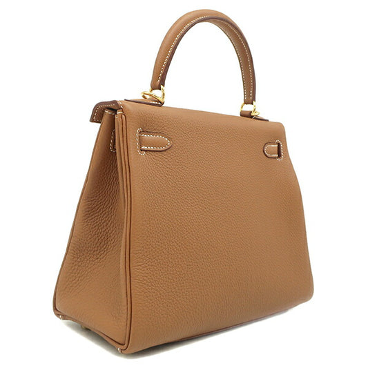Hermes Kelly 25 Togo 2WAY Bag Gold
