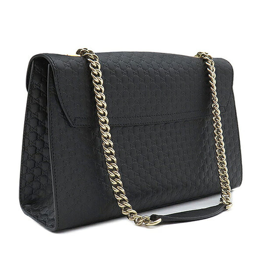 Gucci Leather Shoulder Bag Microguccissima Horsebit