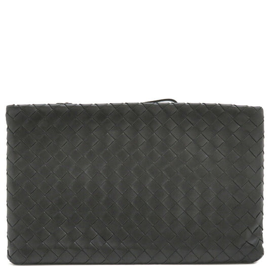 Bottega Veneta Leather Clutch Intrecciato