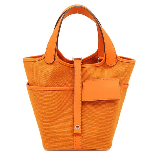 Hermes Picotin Lock Cargo PM Handbag Orange