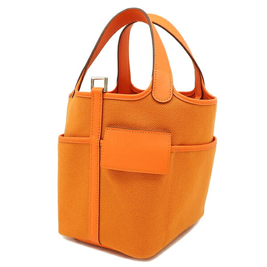 Hermes Picotin Lock Cargo PM Handbag Orange