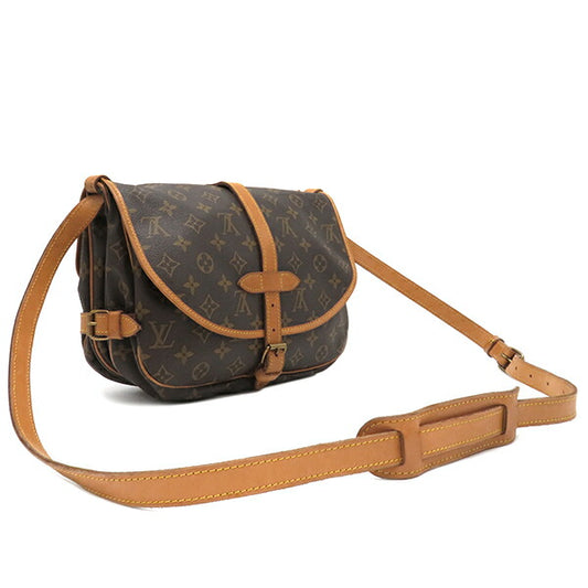 Louis Vuitton Monogram Canvas Shoulder Bag Saumur 30 M42256