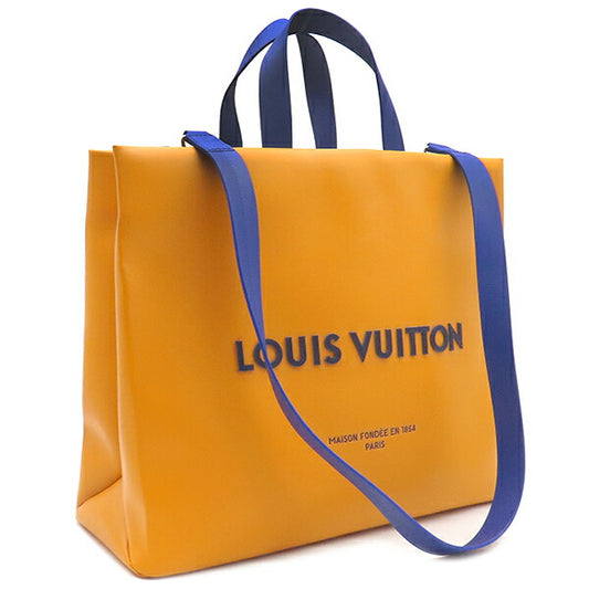 Louis Vuitton Leather 2WAY Shopper Bag MM M24457