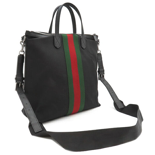 Gucci 2WAY Canvas Leather Tote Bag 619751