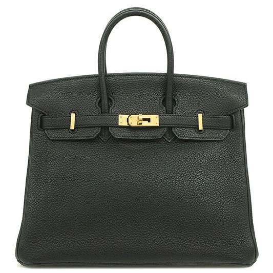 Hermes Birkin 25 Togo Handbag Black