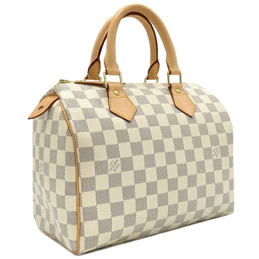 Louis Vuitton Damier Azur Canvas Speedy 25 Handbag