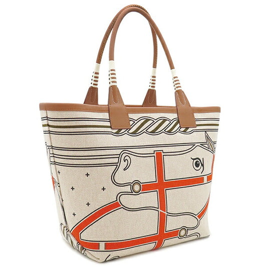 Hermes Toile Ash Swift Tote Bag Staple 28