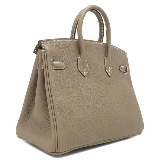 Hermes Birkin 25 Togo Handbag Etoupe