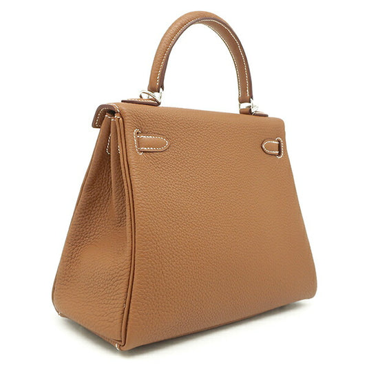 Hermes Kelly 25 Togo 2-Way Bag Gold