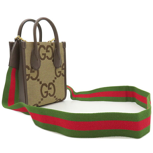 Gucci Jumbo GG Canvas 2WAY Mini Tote Bag