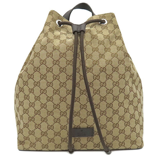 Gucci GG Canvas Leather Backpack 449175