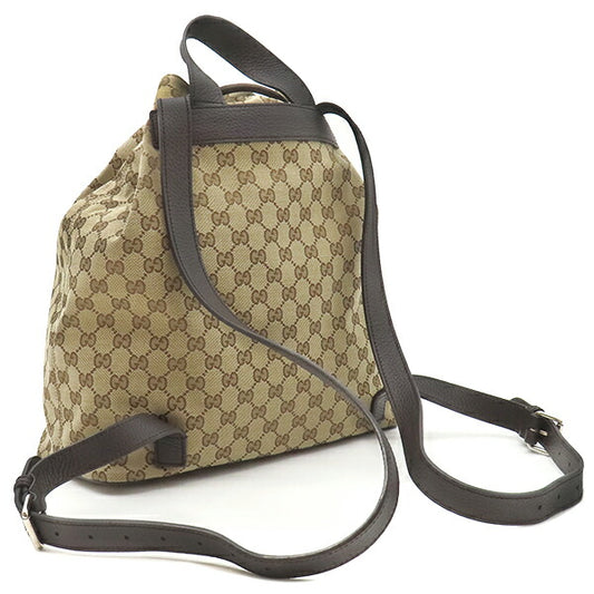 Gucci GG Canvas Leather Backpack 449175