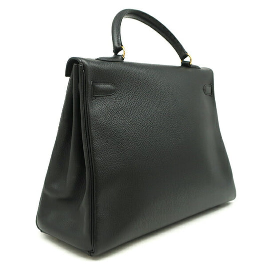 Hermes Kelly 35 2WAY Bag Black Gold Hardware