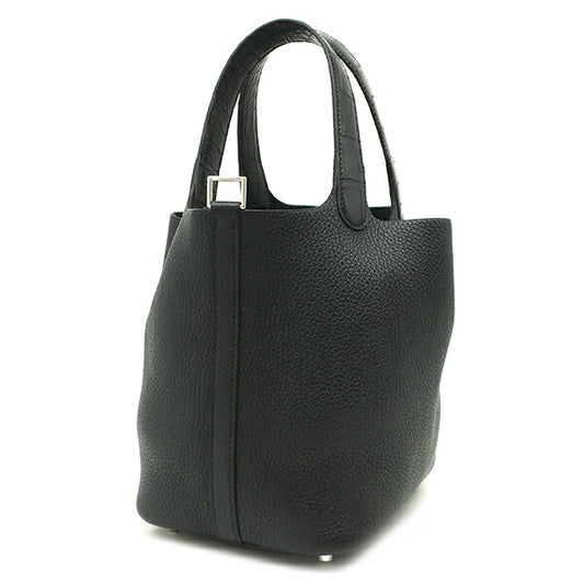 Hermes Picotin Lock Touch PM Handbag Black