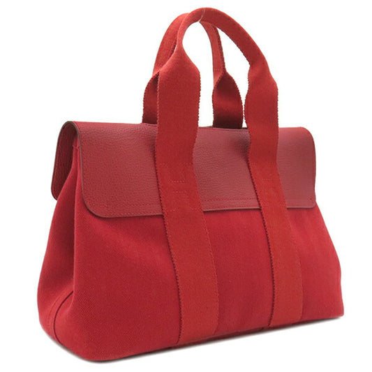 Hermes Valparaiso PM Handbag Chevron Leather Red