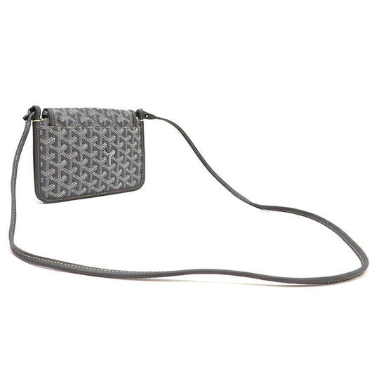 Goyard Plume Shoulder Bag Pouch Wallet Gray