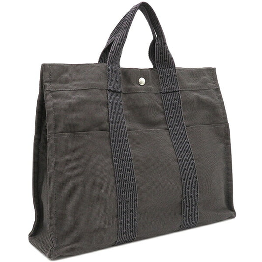 Hermes Canvas Tote Bag MM Grey