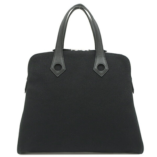 Hermes Sac Ebou PM Leather Handbag Black