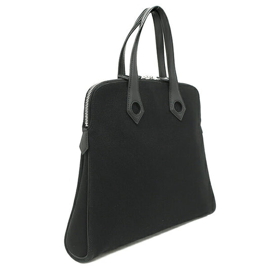 Hermes Sac Ebou PM Leather Handbag Black