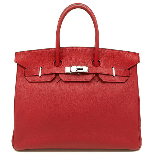 Hermes Birkin 35 Handbag Rouge Kazak